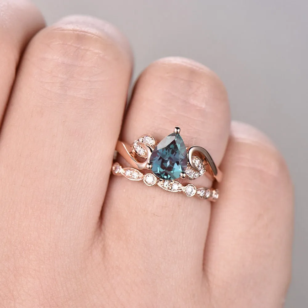Alexandrite engagement ring