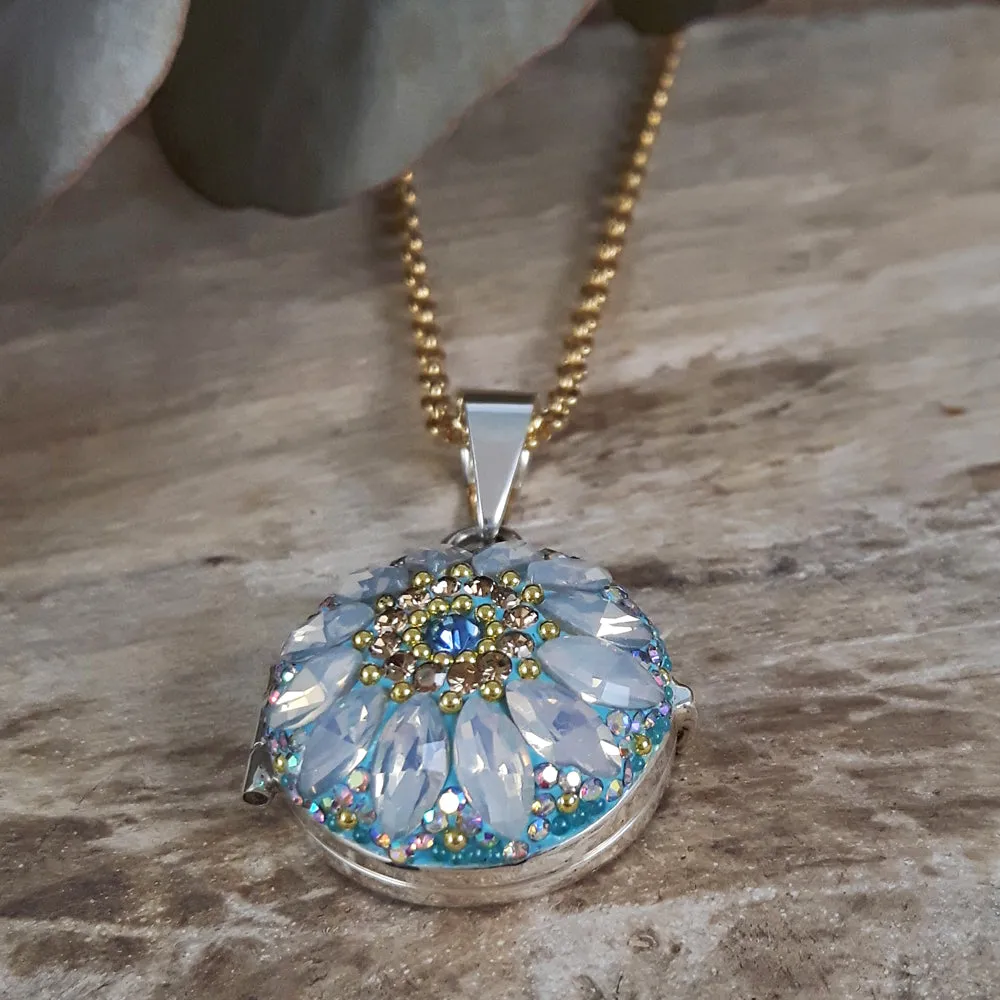 Allegra Daisy Dream Turquoise Locket