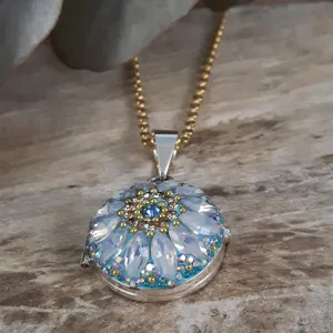 Allegra Daisy Dream Turquoise Locket