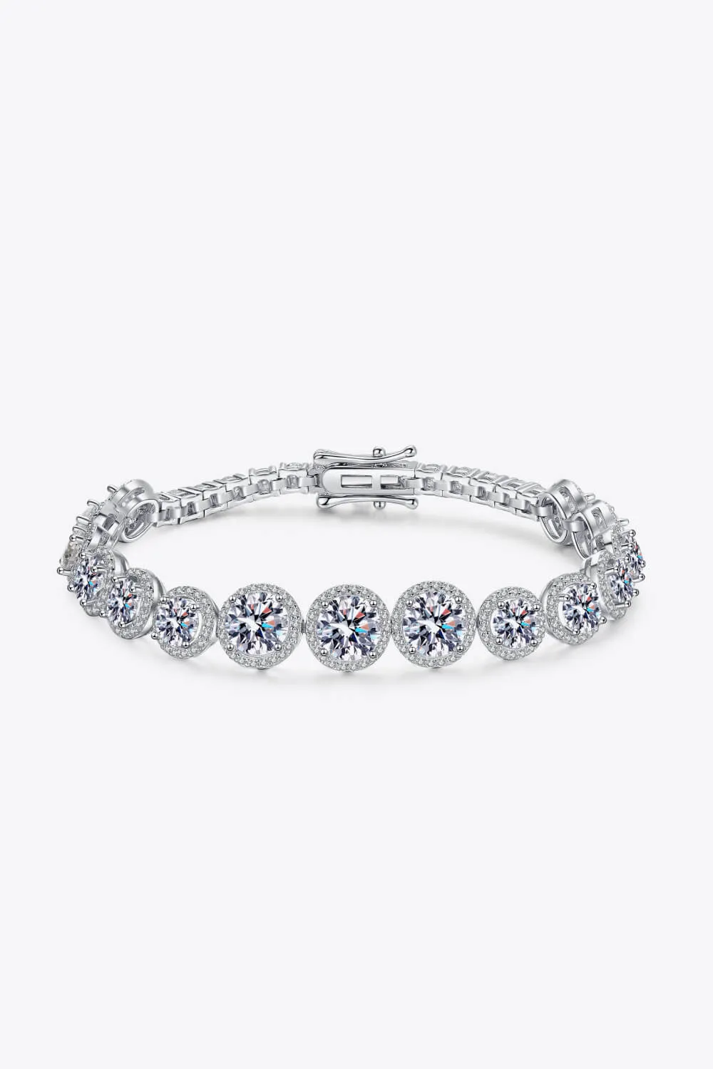 *APP EXCLUSIVE* 925 Sterling Silver 10.4 Carat Moissanite Bracelet