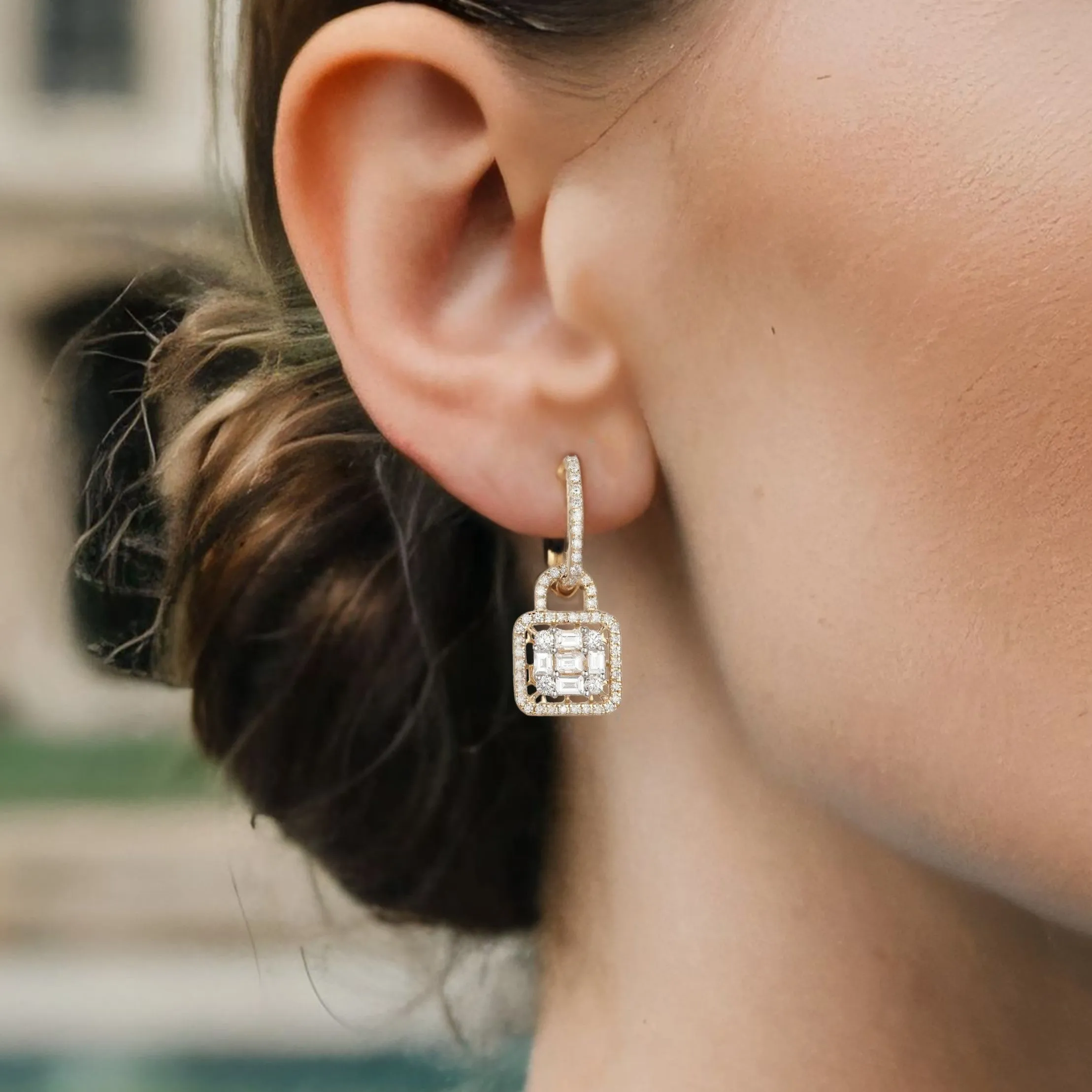 Beautiful Allure Diamond Drop Earrings