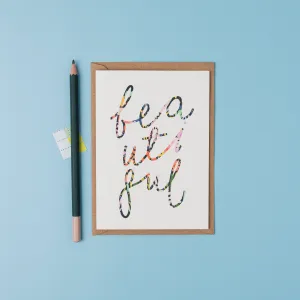 'Beautiful' card