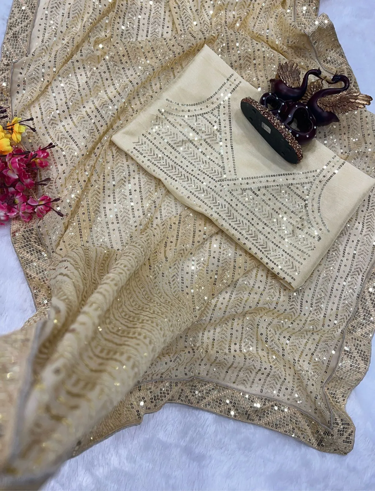 BEAUTIFUL DESIGNER SEQUENCE SAREE COLLECTION