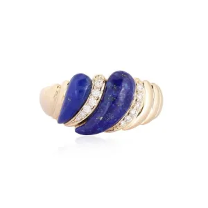 Beautiful Lapis Dome Ring
