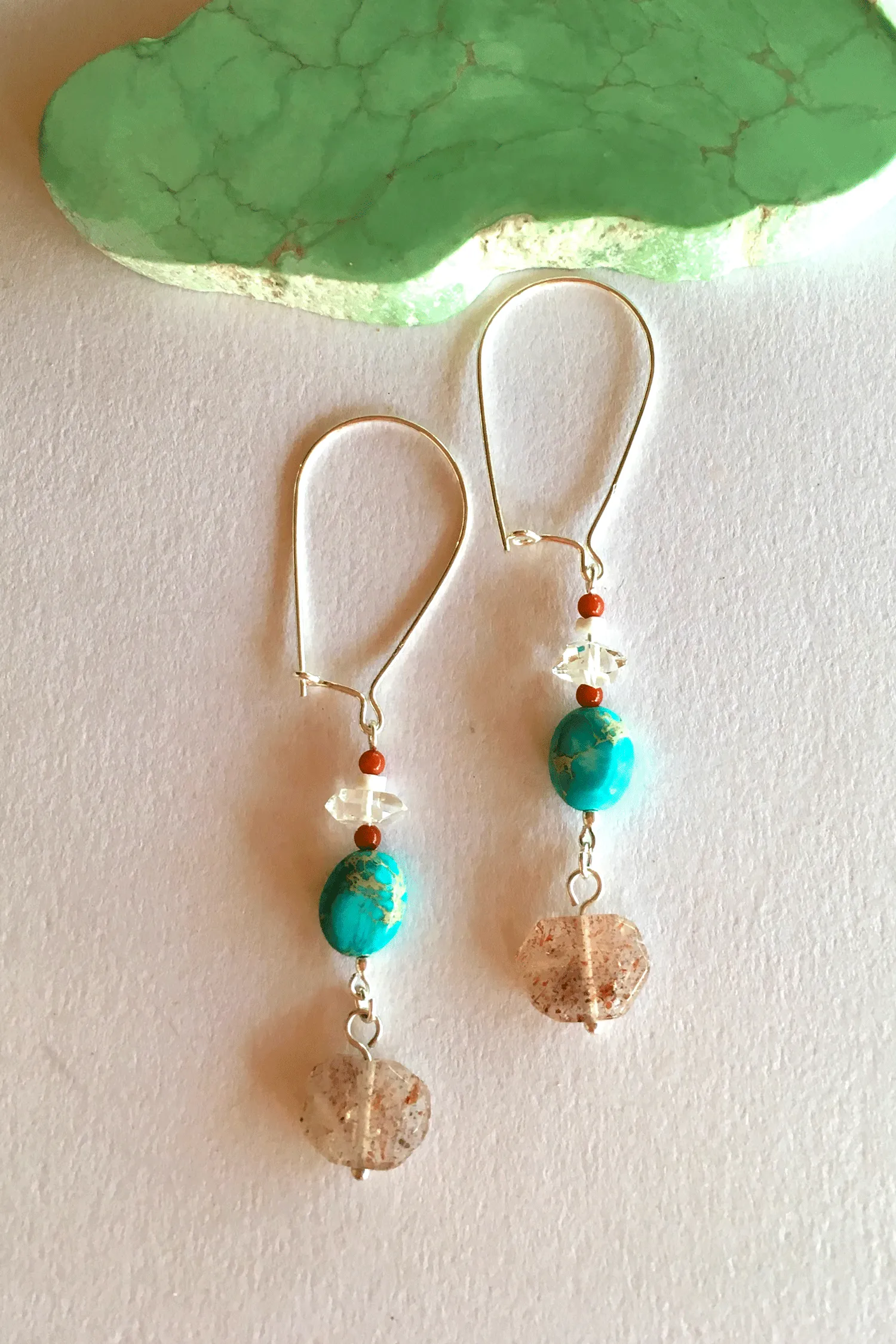 Earrings Cay See Multi Gemstone Drop