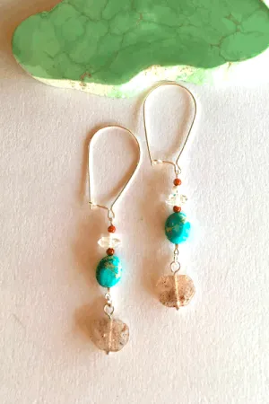 Earrings Cay See Multi Gemstone Drop