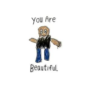 Forging Forward "You Are Beautiful" Sticker/Decal - 3.5"x 5.75"