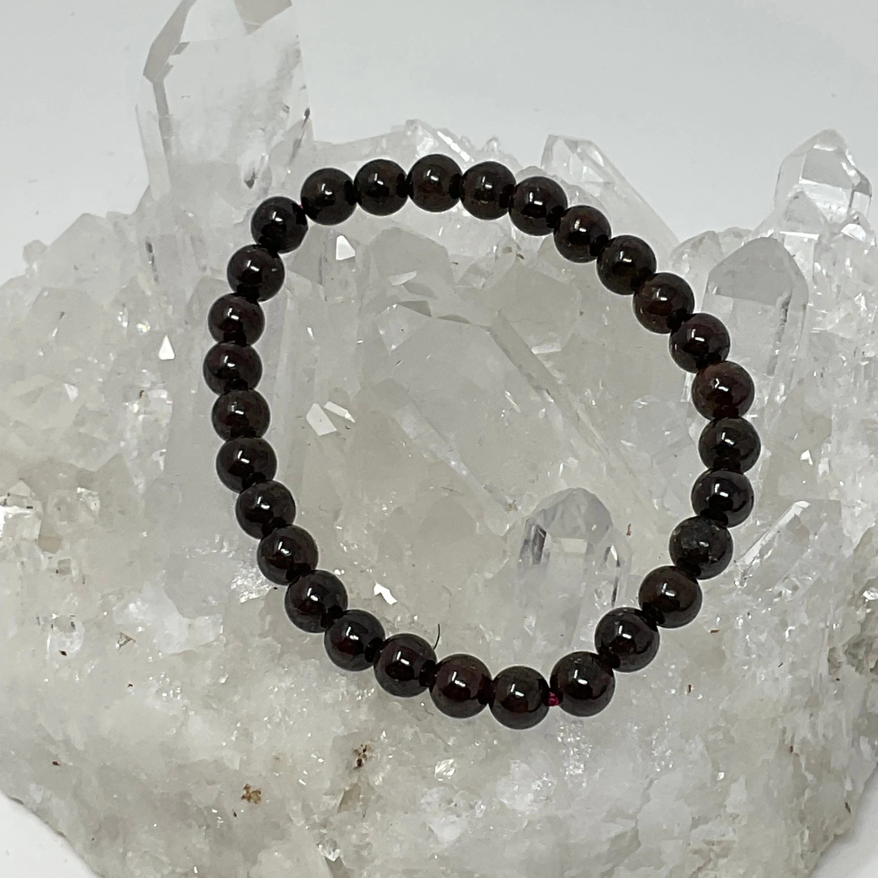 Garnet 7mm 3-Piece Round Bracelet Set