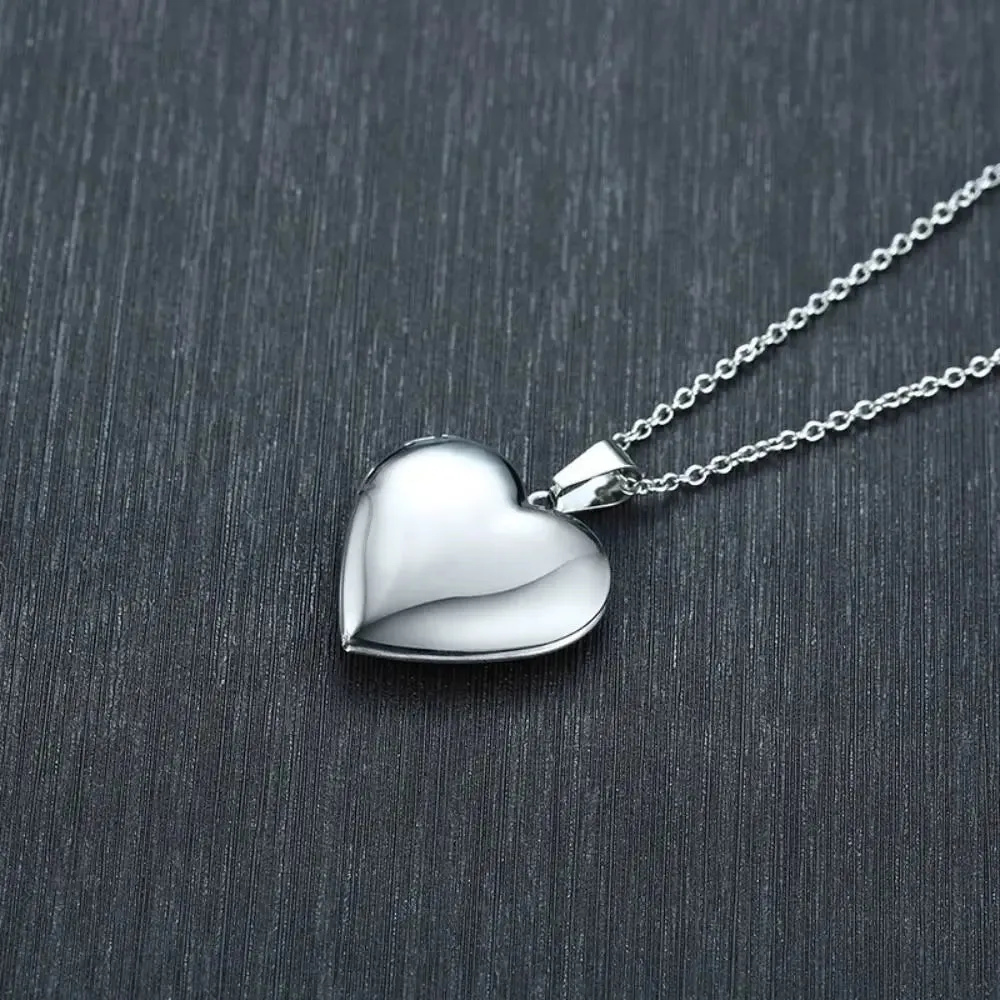 Heart Shaped Photo Locket Pendant