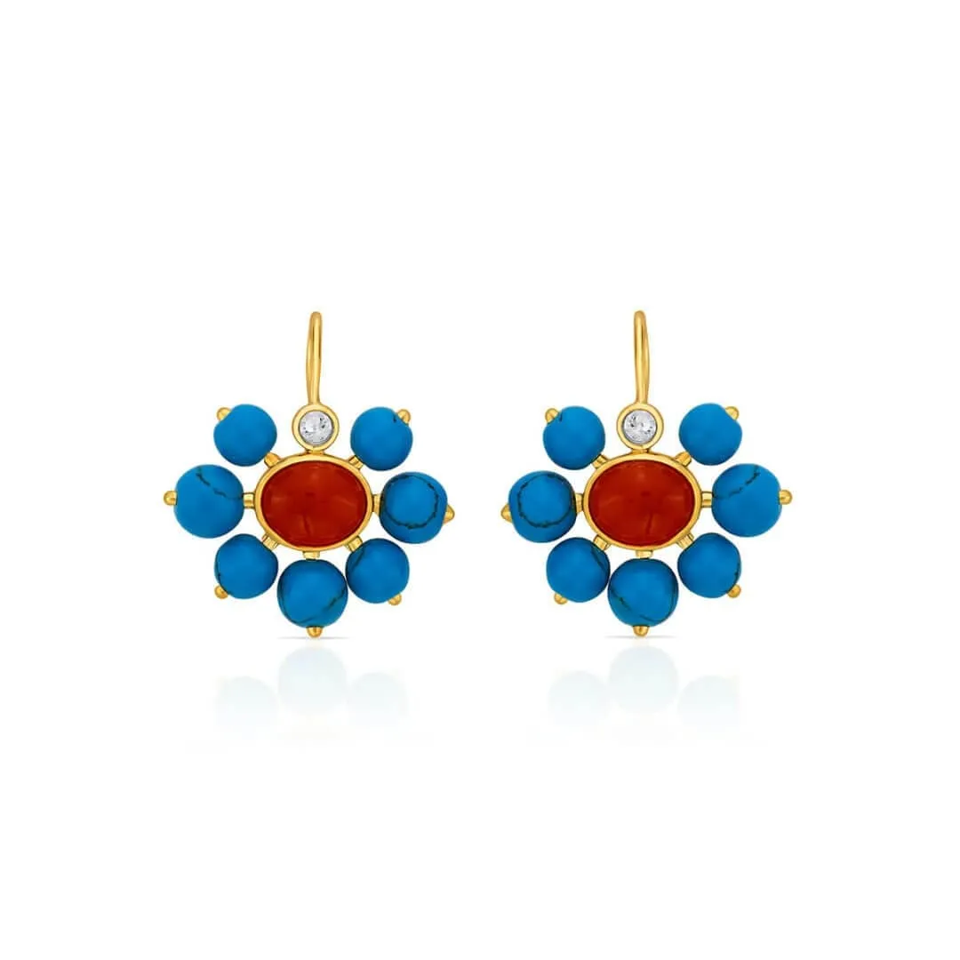 Iris Turquoise Earrings 