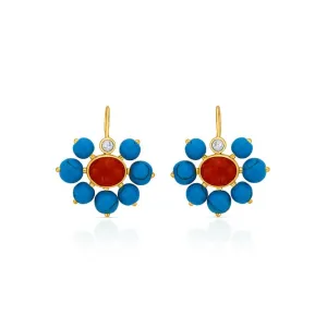 Iris Turquoise Earrings 