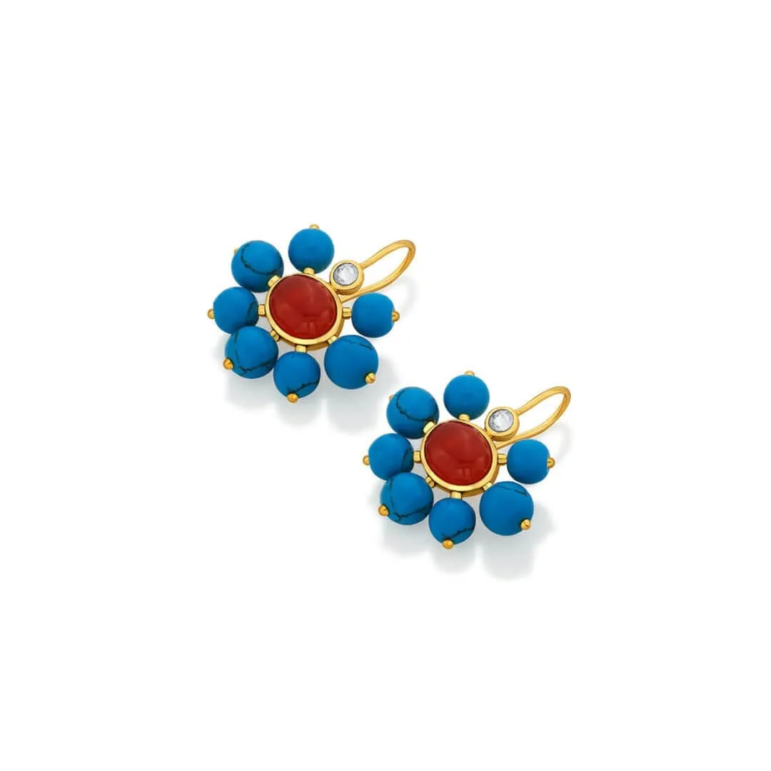 Iris Turquoise Earrings 