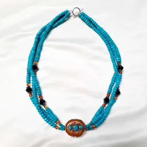 Jade and Amber Necklace