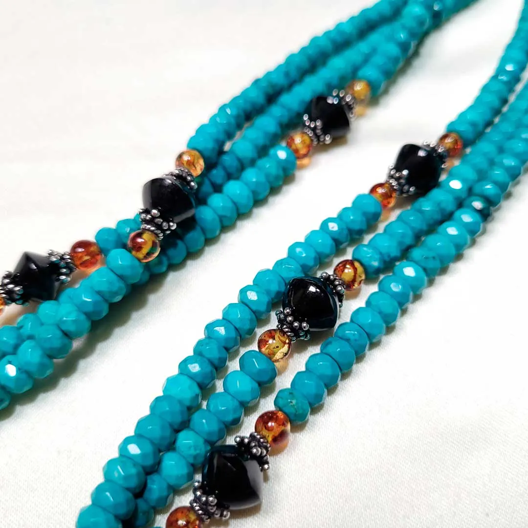Jade and Amber Necklace