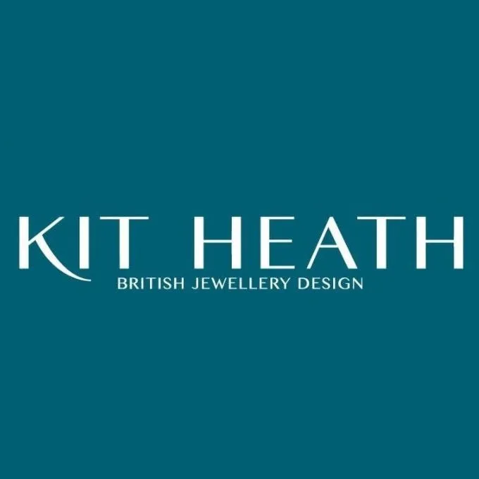 Kit Heath Desire Precious White Topaz Heart Hoop Drop Earrings