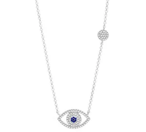 LUX EVIL EYE SILVER ADJUSTABLE NECKLACE