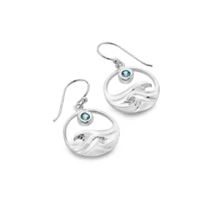 Topaz surf earrings