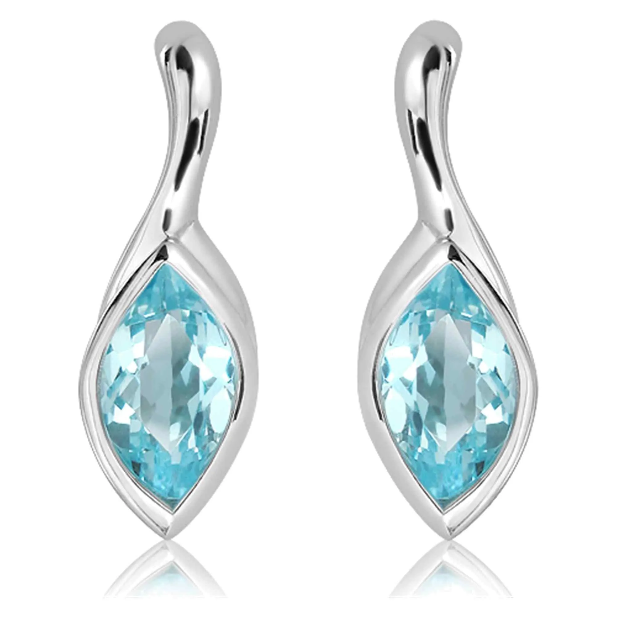 Unique & Co ME-986BT Sterling Silver Drop Earrings