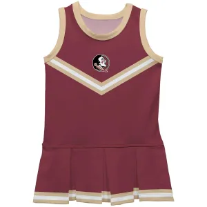 Vive La Fete Toddler Seminole Logo Cheer Dress - Garnet